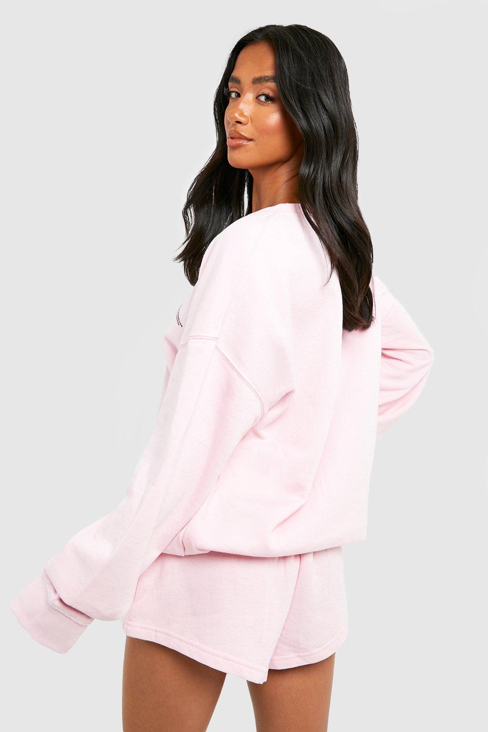 Pink on sale shorts tracksuit